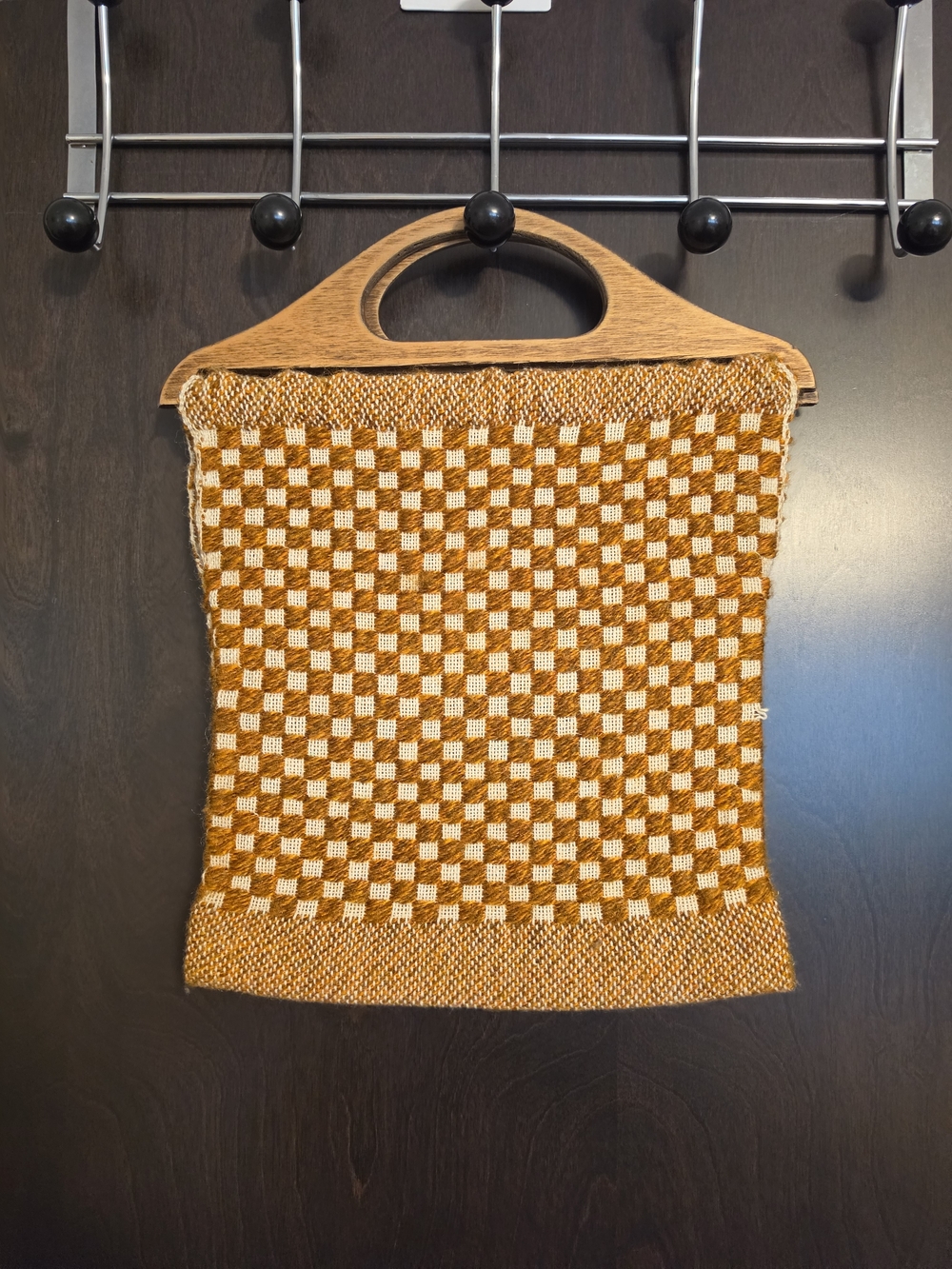Woven Checkerboard Bag